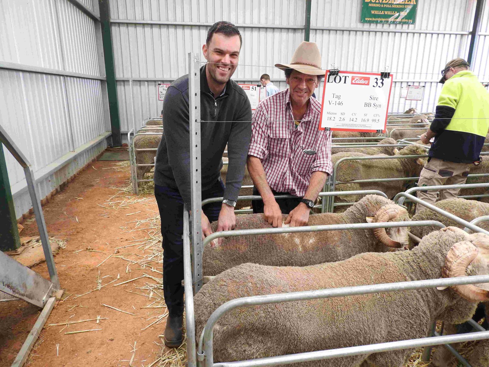 2022 Top priced ram purchased by Daniel and Terry Bush from Yass NSW
